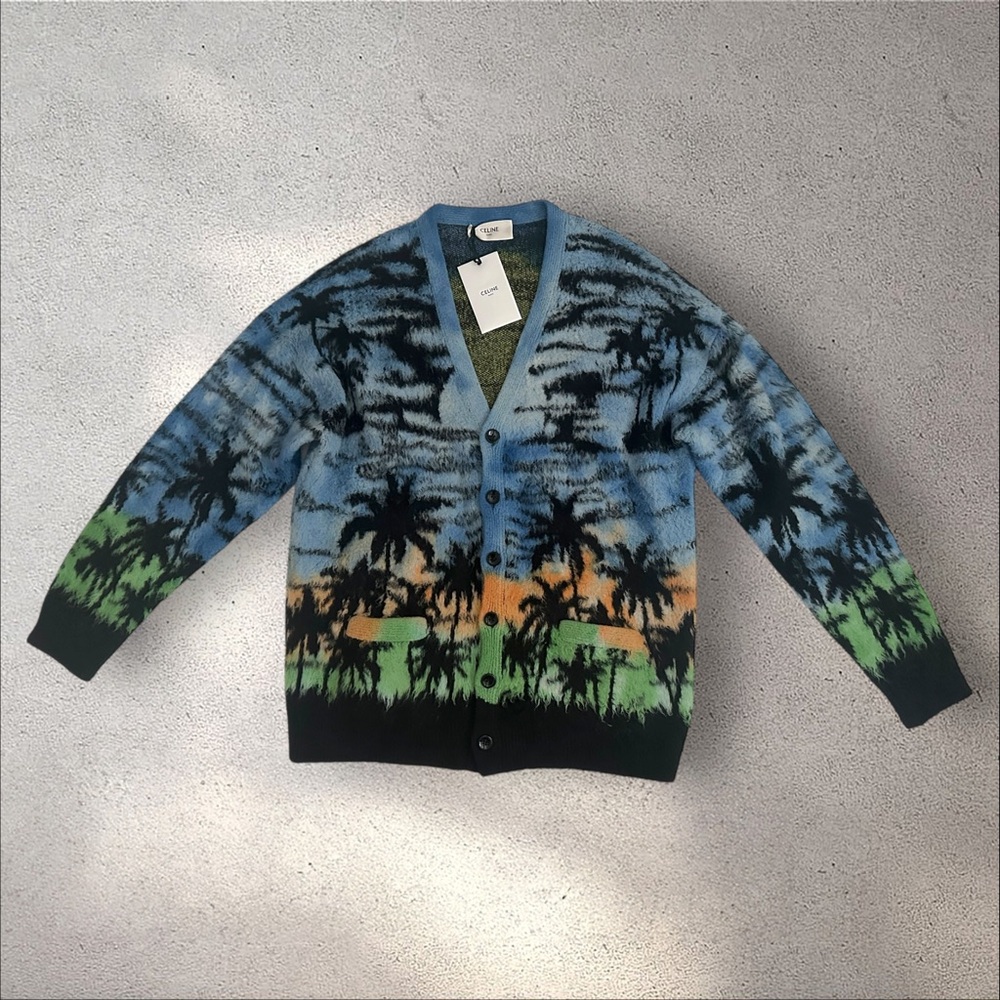 Celine Homme Brushed Knit Cardigan